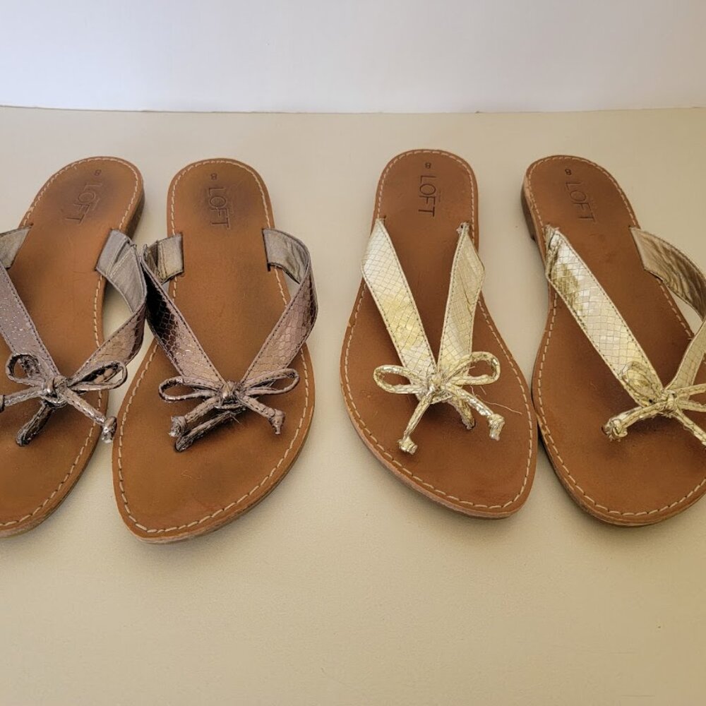 Loft Flip Flop Sandals Size 8